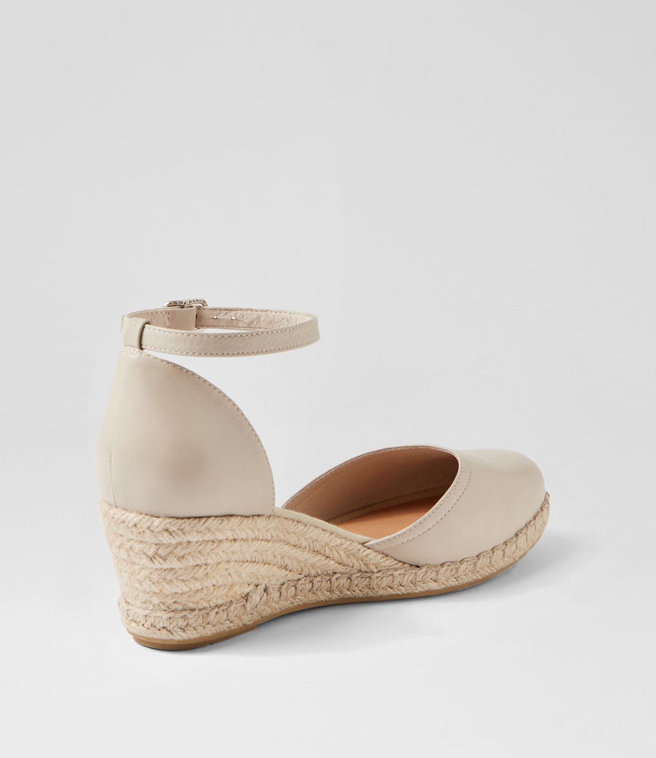 Rylen Almond Natural Rope Leather Wedges