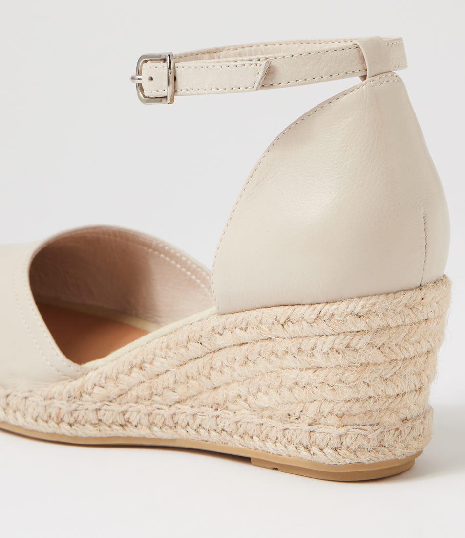 Rylen Almond Natural Rope Leather Wedges