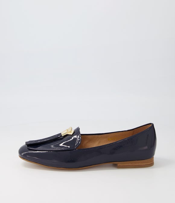 Marcell Navy Patent Leather Loafers