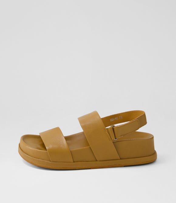Gea Toffee Leather Sandals