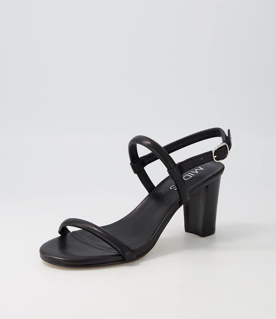 Gablee Gablee Black Leather Sandals