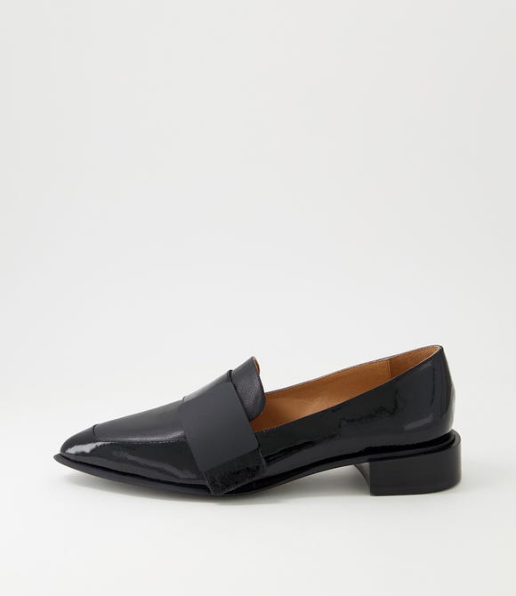 Easey Black Patent Leather Loafers