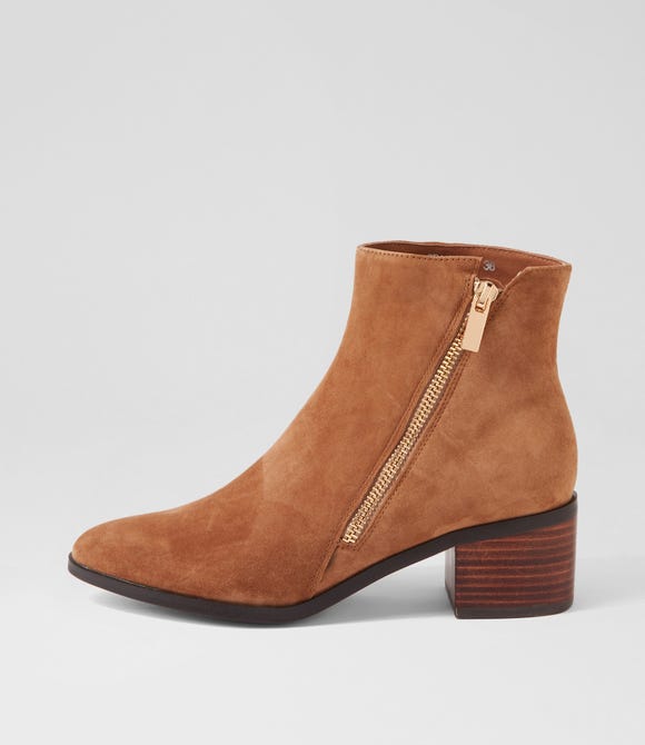 Spana Light Choc Suede Ankle Boots