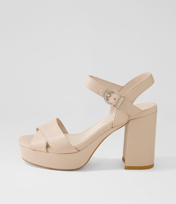 Onli Nude Leather Sandals