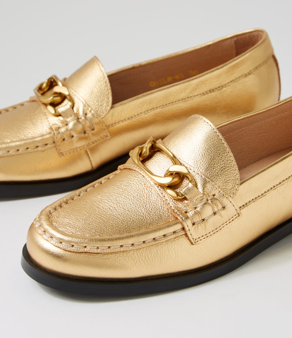 QUILM MI OLD GOLD LEATHER | Shop Online at Midas