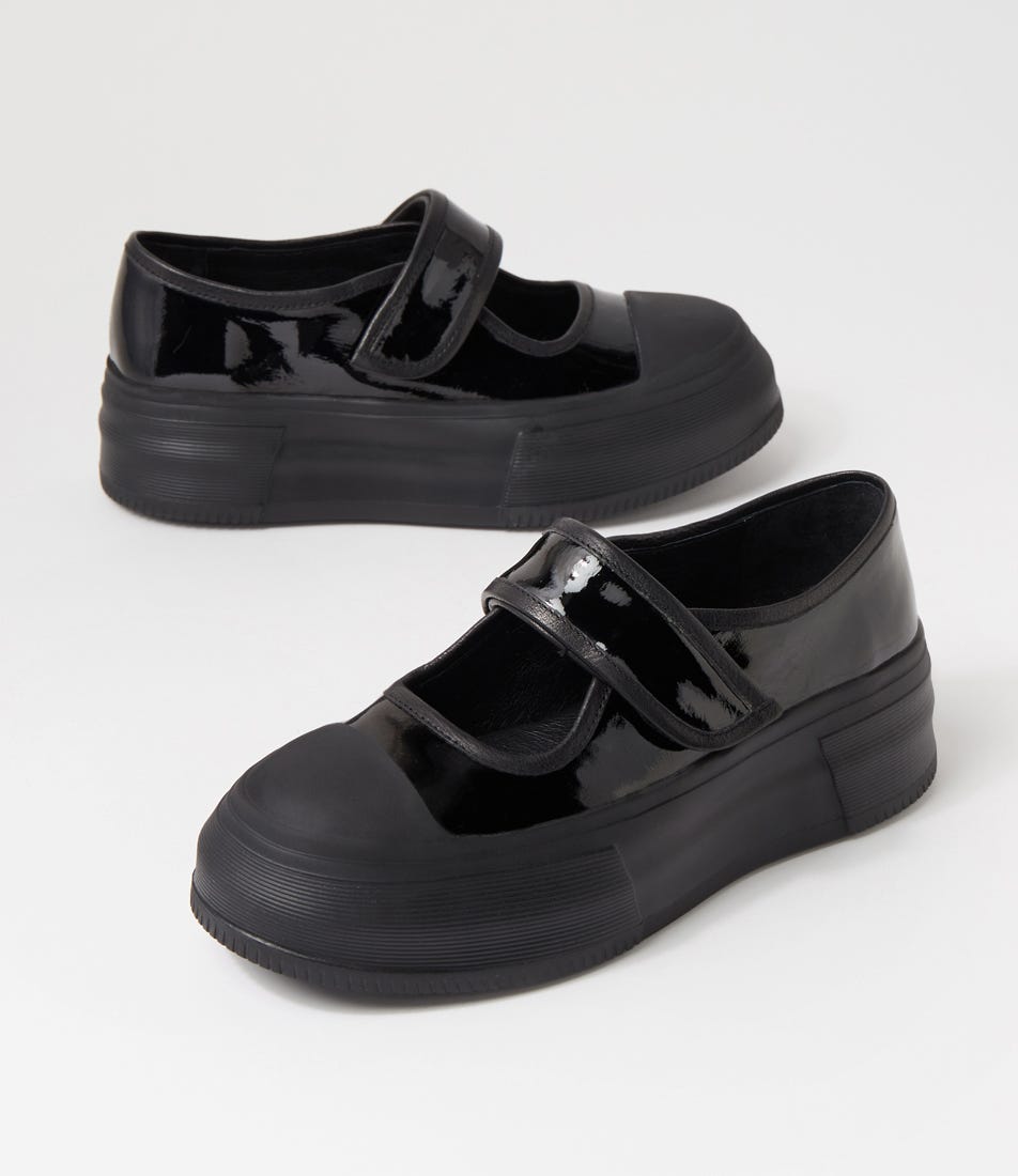 Addal Black Patent Leather Sneakers