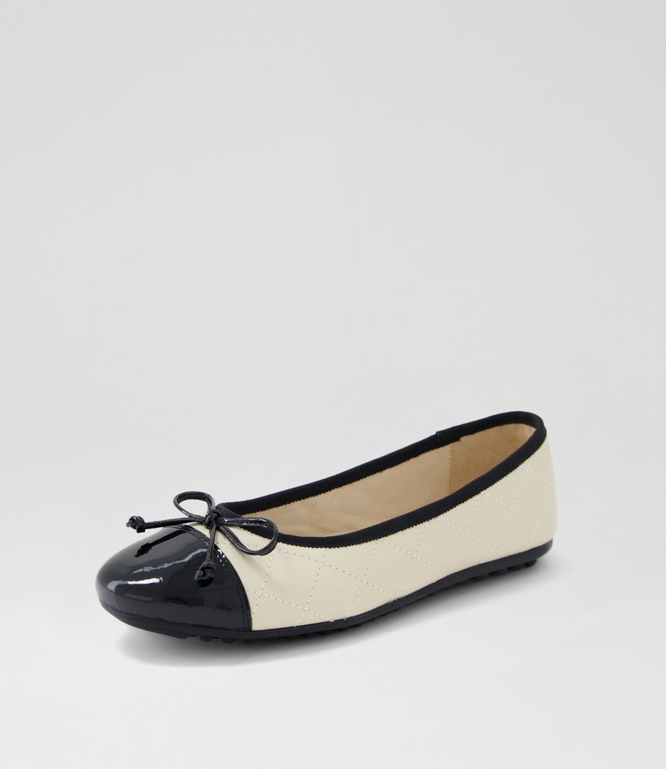 Meldon Badget Badget Black Milk Patent Leather Ballet Flats