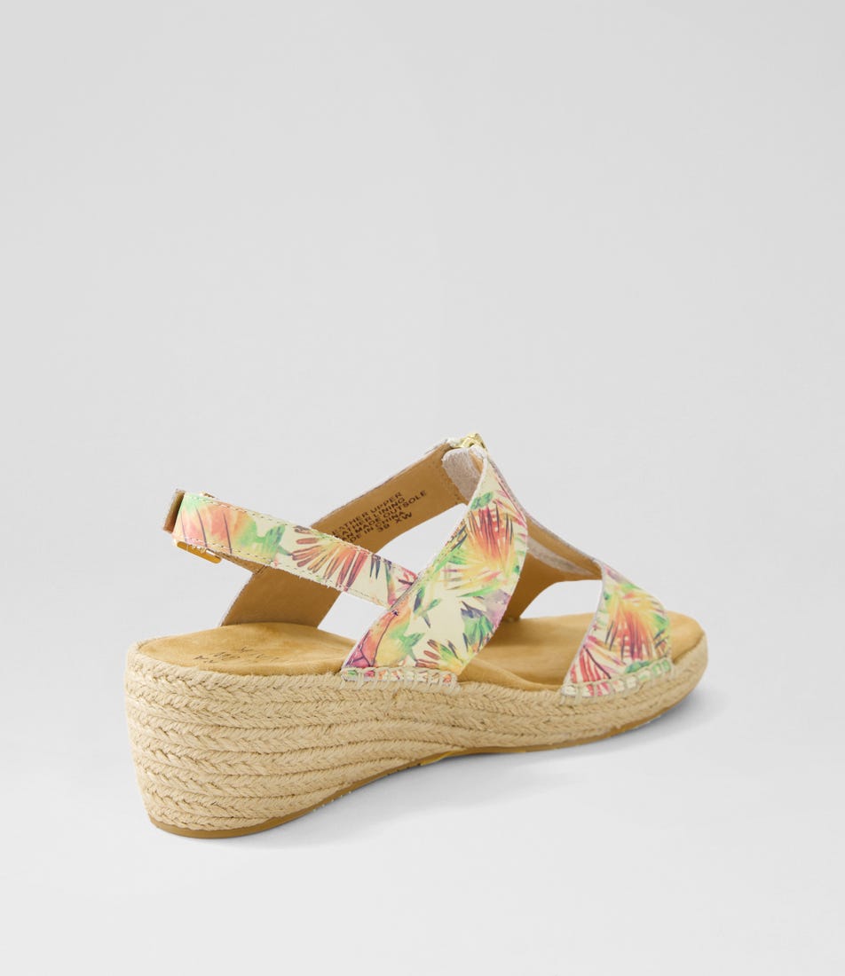 Kipta Xw Multi Palms Leather Sandals