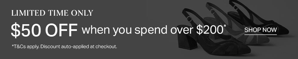 $50 off when you spend over $200