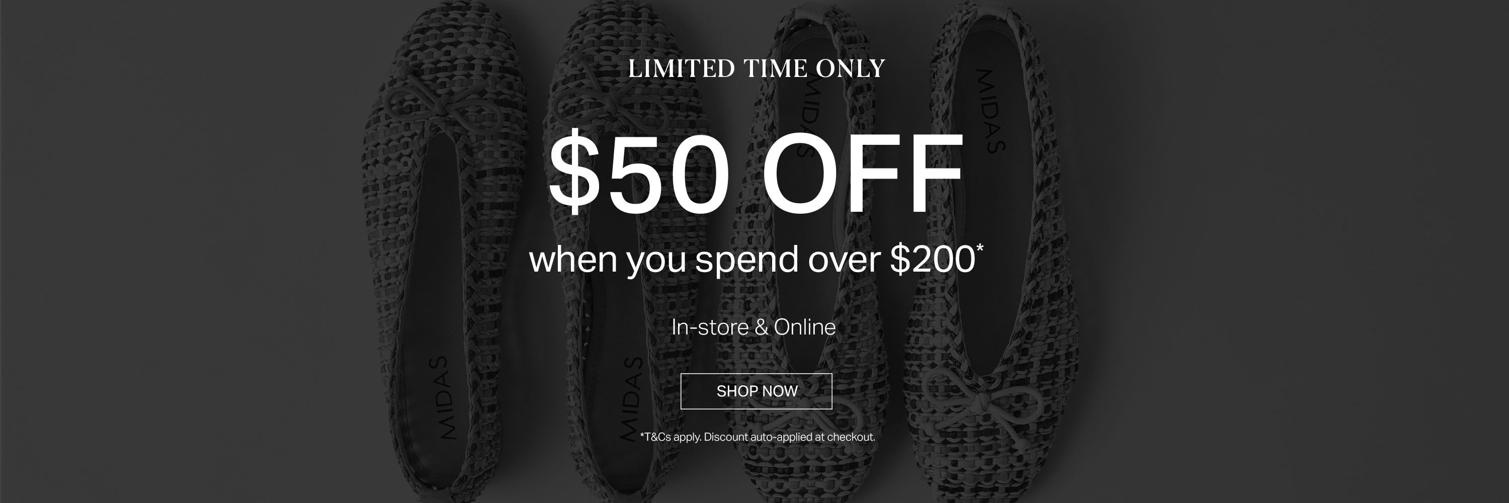 Save $50 when you spend over $200 | Shop Now