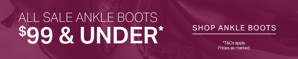 All Sale Ankle Boots | Shop Now